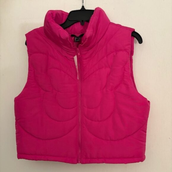 Forever 21 Pink Butterfly Vest, Size L, NWT - Picture 1 of 6